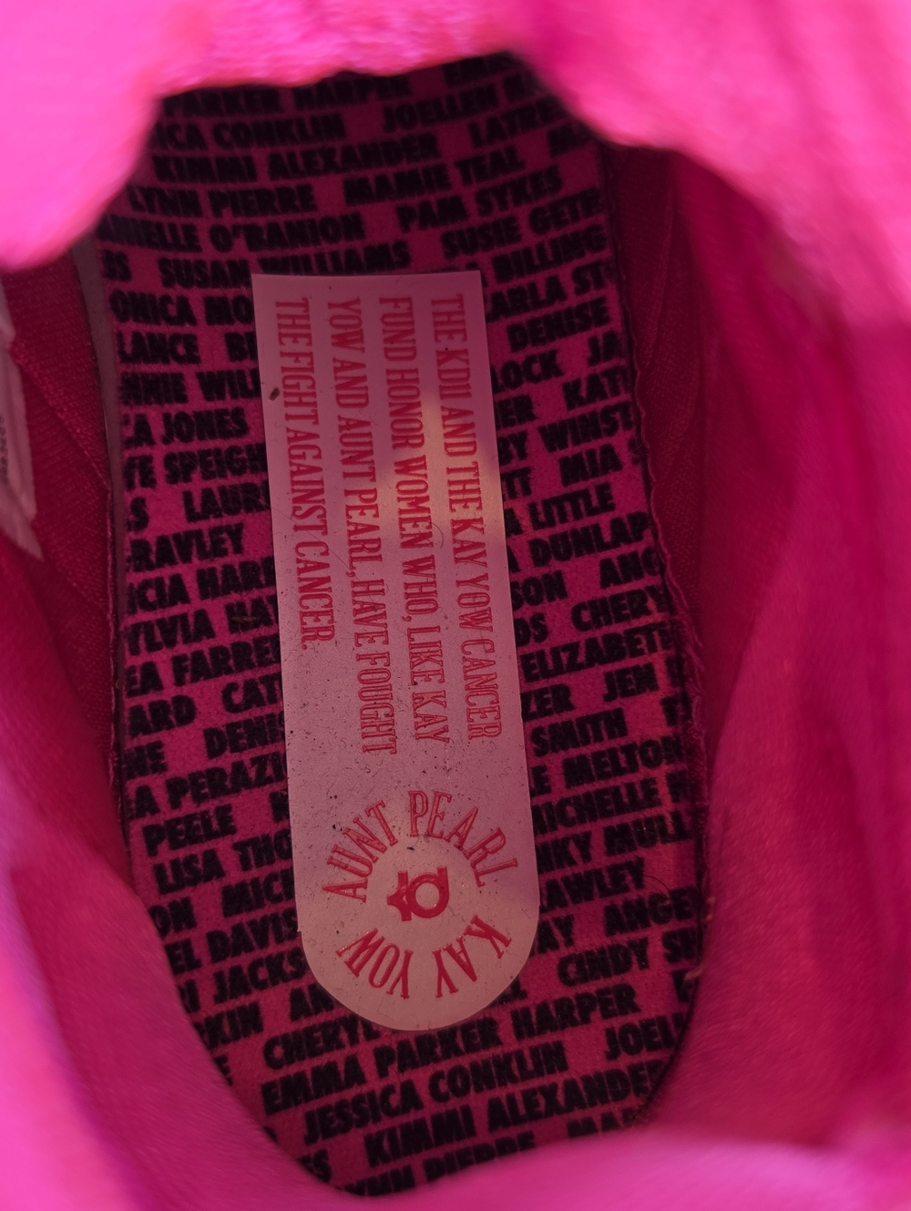Nike Zoom KD 11 Aunt Pearl Pink Sneakers 7Y LE Breast Cancer 8.5 Women's - Picture 7 of 12